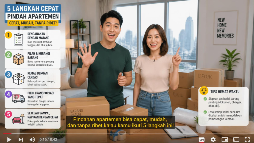 Pindahan Apartemen Kilat: Solusi Cepat untuk Waktu Terbatas
